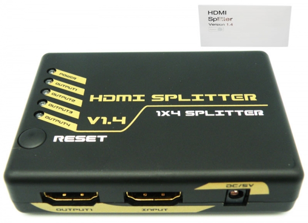 EUROCONNEX 4077E SPLITTER HDMI 1 ENTRADA A 4 SALIDAS ACTIVO 4K