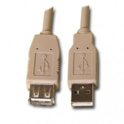 EDC 95874753 CONEXION USB MACHO A USB HEMBRA 3 METROS
