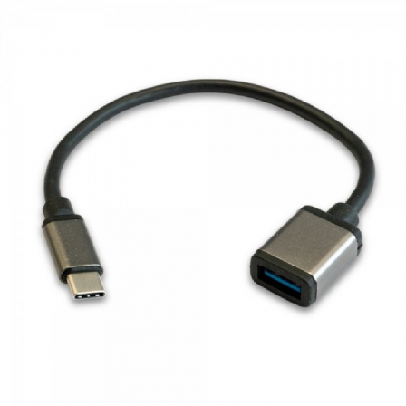 3GO C136 Cable USB 2.0 3GO C136/ USB Tipo-C Macho - USB Hembra/ 20cm/ Negro