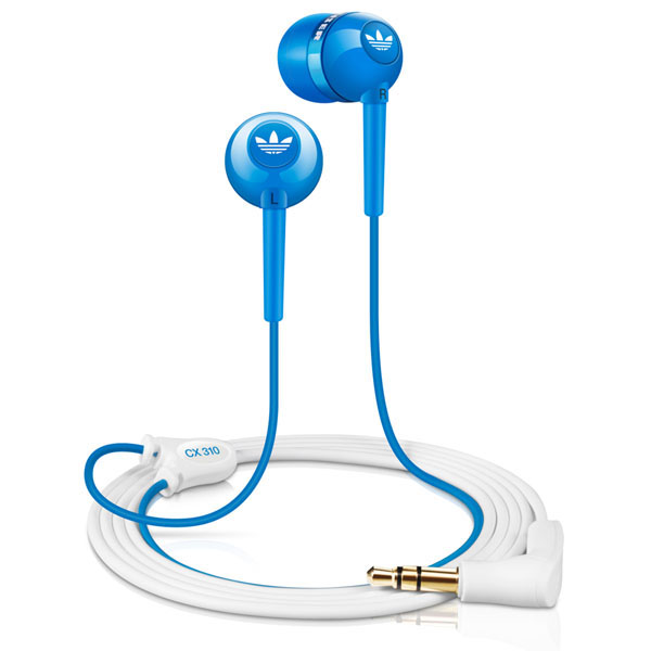 SENNHEISER CX310 AURICULARES ADIDAS TIPO BOTON SILICONA COLOR AZUL F.T.