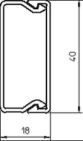 OBO-BETTERMANN 6191029 CANAL WDK 15x40 BL.RAL9010