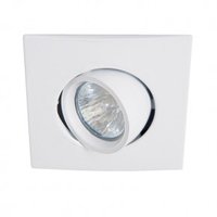 SECOM 20401 LUMINARIA CUADRADO CON PREMARCO BLANCO