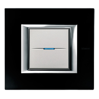 BTICINO HA4802/2VNN PLACA 2+2 MOD.AXOLUTE CRISTAL NOCHE