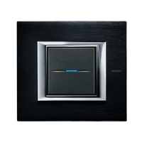 BTICINO HA4802/2XS PLACA 2+2 MOD.AXOLUTE ANTRACITA PULIDA