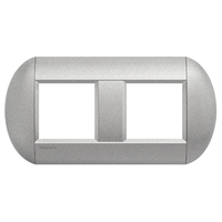 BTICINO LNB4802M2AC LL-PLACA 2X2M ACERO