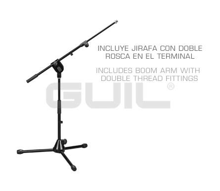 GUIL PM21 PIE MICRO JIRAFA GUIL MINI PARA AMPLIFICADOR Y BOMBO BATERIA