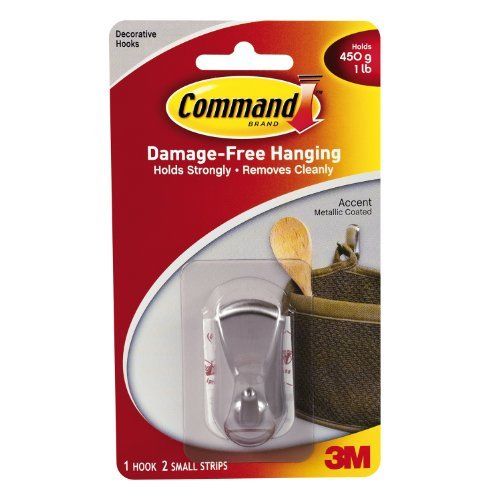 3M ELECTRICOS UU001567252 GANCHO PEQUEÑO METALIZADO ENFASIS 17072BN