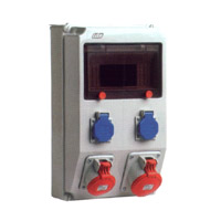 IDE V8MA2 V8 MA 2 CAJA MONT. 2 SCHUKOS+1 TRIF 16+1 TRIF 32
