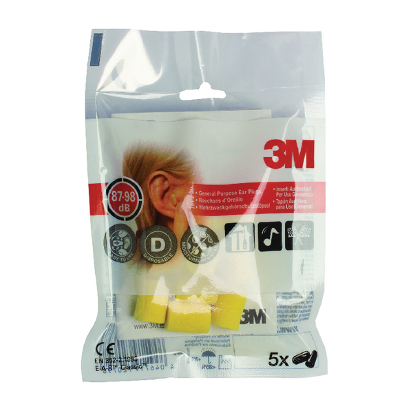 3M ELECTRICOS XA004837762 TAPONES 3M DESECHABLES EARPLUGS 30 X 2 94-105db