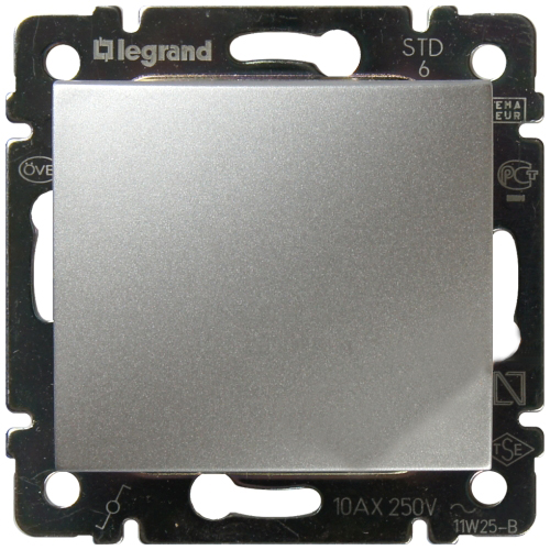 LEGRAND 770106 CONMUTADOR 10A VALENA ALUMINIO