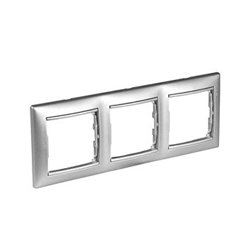 LEGRAND 770153 MARCO 3 ELEMENTOS HORIZONTAL ALUMINIO