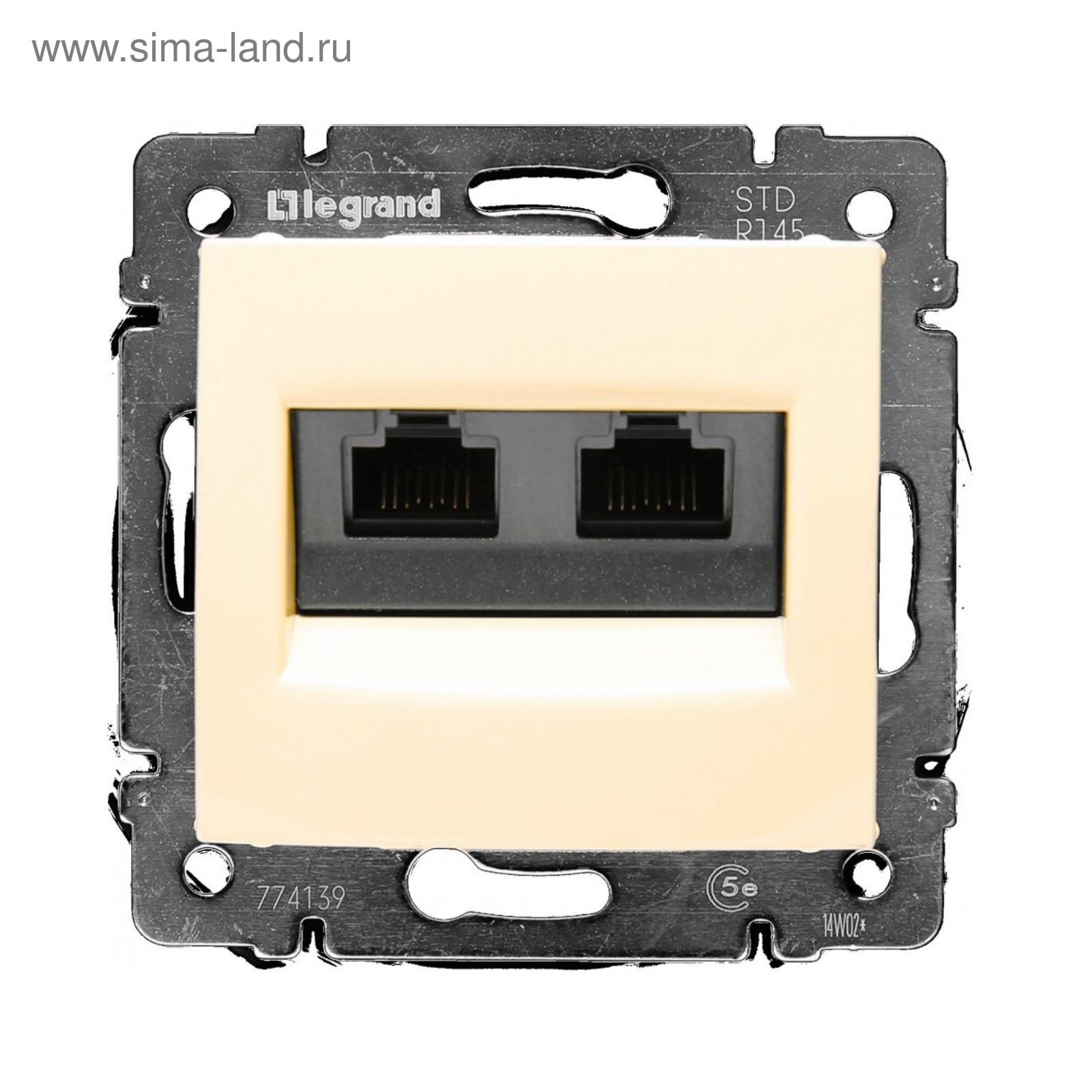 LEGRAND 774139 TOMA DOBLE RJ45 C5E UTP VALENA MARFIL