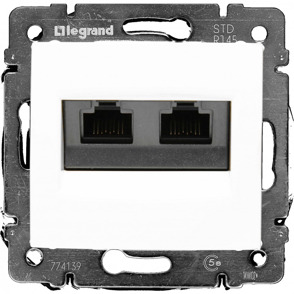 LEGRAND 774239 TOMA DOBLE RJ45 C5E UTP VALENA BLANCO