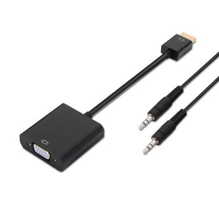 AISENS A122-0126 Adaptador Aisens A122-0126/ HDMI Macho - VGA Hembra/ Jack 3.5 Hembra