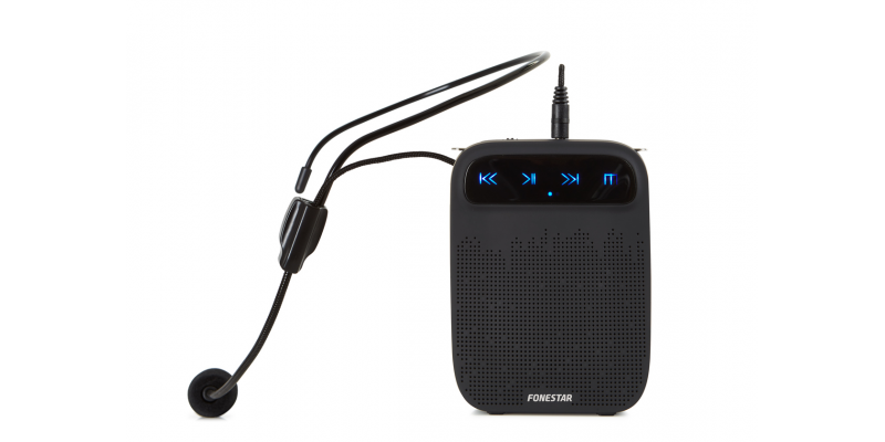 FONESTAR ALTA-VOZ-30 ALTAVOZ PORTATIL PARA CINTURA CON MICROFONO FONESTAR CON BATERIA 18W GRABADOR/REPRODUCTOR U