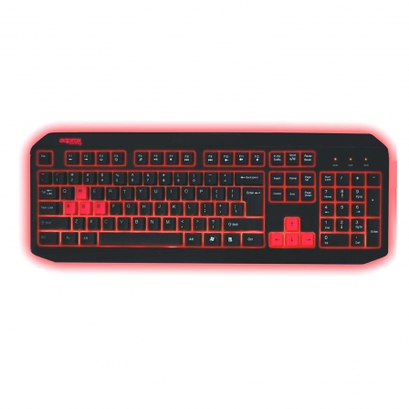 KEEP-OUT APPBLIZZARD TECLADO GAMING APPROX APPBLIZZARD - PLUG AND PLAY - RETROILUMINADO - 12 TECLAS MULTIMEDIA -
