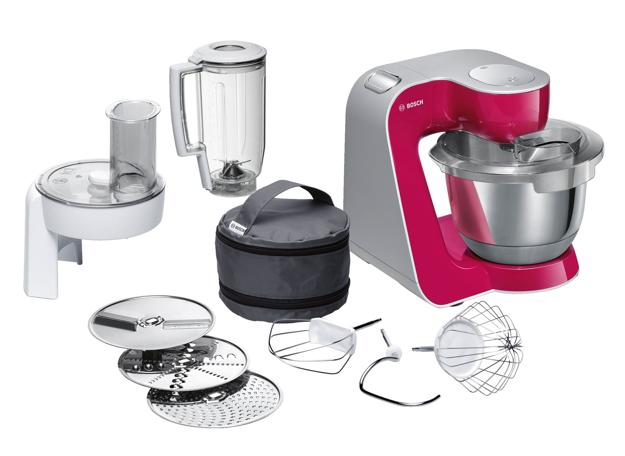 BOSCH BCH65RT25 ROBOT DE COCINA BOSCH 1000W 7 POSICIONES + TURBO COLOR ROJA MOD. BCH65RT25