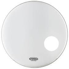 EVANS BD22RSW PARCHE EVANS BOMBO 22" RESONANTE EMAD BLANCO LISO