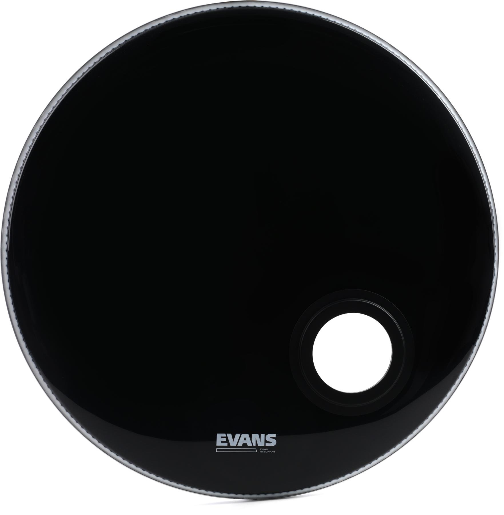 EVANS BD24REMAD PARCHE EVANS BOMBO 24" RESONANTE EMAD NEGRO