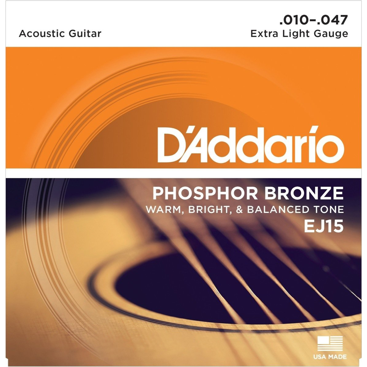 ADDARIO EJ15 JUEGO CUERDAS ACUSTICA D´ADDARIO EJ-15