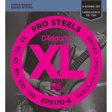 ADDARIO EPS170-6 JUEGO CUERDAS BAJO ELECTRICO D´ADDARIO EPS170-6 6 CUERDAS