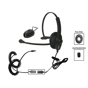FONESTAR FMC-641 AURICULAR CON MICROFONO FONESTAR PARA TELEFONIA