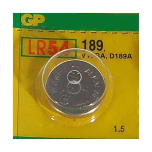 GP LR54 PILA BOTON ALCALINA LR54 1.5V.