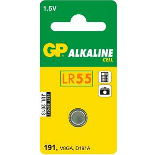 GP LR55 PILA BOTON ALCALINA LR55 1.5V.