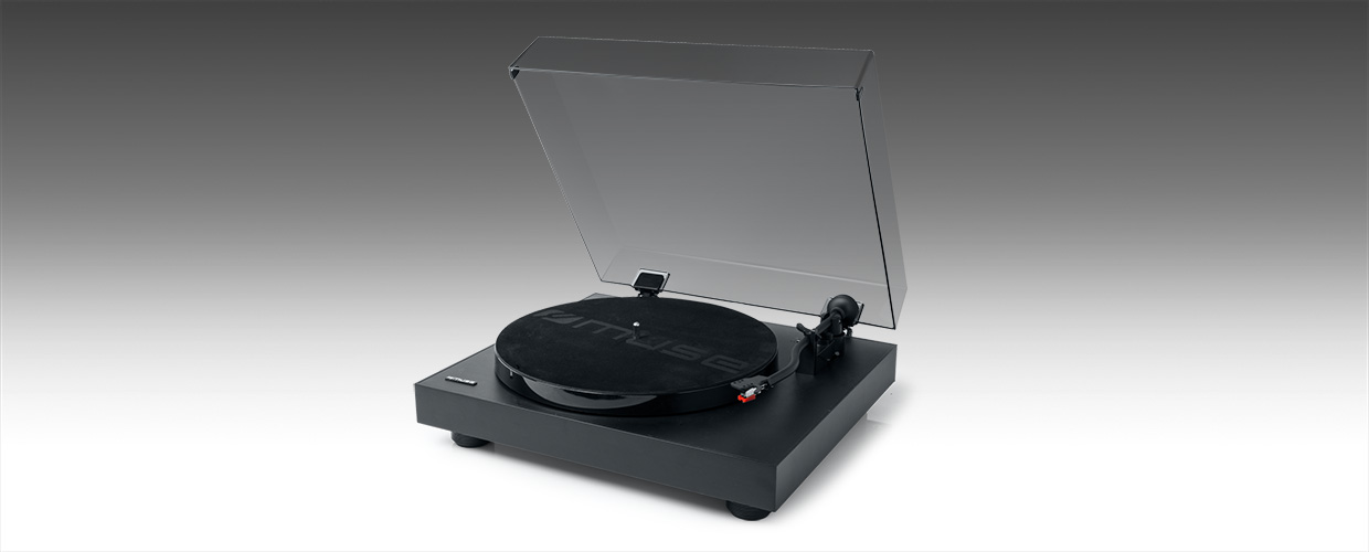 MUSE MT105B TOCADISCOS MUSE 2 VELOCIDADES CON USB PARA LECTURA Y GRABACION COLOR NEGRO MOD. MT-105B