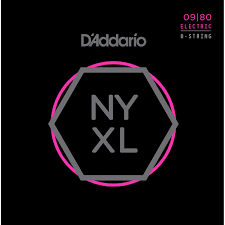 ADDARIO NYXL0980 JUEGO CUERDAS ELECTRICA D´ADDARIO NYXL09 PARA 8 CUERDAS 09-80