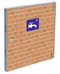URANO PVA6050 PUERTA METALICA PANELABLE AGUA 600X500