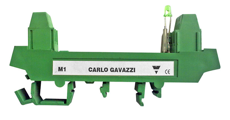 CARLO GAVAZZI RPM1PD BASES CARRIL DIN P/RELES RP1 C/LED
