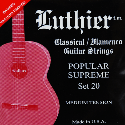 LUTHIER SET20 JUEGO CUERDAS CLASICA LUTHIER FLAMENCO MEDIA TENSION