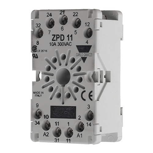 CARLO GAVAZZI ZPD11A BASE RCP11 MONT.CARRIL DIN BORNA LINEA