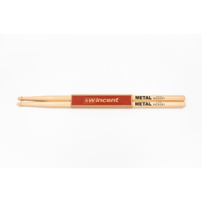 WINCENT W72-STICK-MET BAQUETAS WINCENT METAL HICKORY