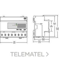 SCHNEIDER ELECTRIC A9MEM3350 CONTADOR KWH TRIFÁSICO 125A MODBUS