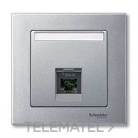 SCHNEIDER ELECTRIC MTN465860 TAPA RJ45 SIMPLE ELEGANCE/AQUADESIG ALUM