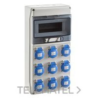 IDE SV9100 SV 9 100 CAJA MONTADA 9 SCHUKOS 2P+T ESTANCA