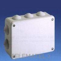 SOLERA 616 Caja estanca. Con conos. IP55, IK 07. De 153x110x55. 8 Conos para tubo Ø máximo 25(M25) Gri