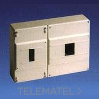 SOLERA 697 Caja para ICP y distrib.Superficie.De  277x188x55. Distribución hasta 8 elementos. Marfil. 