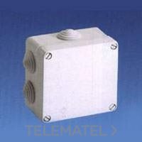 SOLERA 715 Caja estanca con conos. IP55,IK 07. De 100x100x55.7 conos para tubos  Ø máximo 25 (25M). Gr