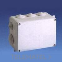 SOLERA 717 Caja estanca con conos. IP55,IK 07. De160x135x70. 8 conos (M32) y 2 (ØM40).Precintable. Gri