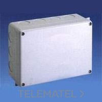 SOLERA 886 Caja estanca paredes lisas.IP65,IK07.Precintable.De 220x170x80. Tornillos 1/4  vuelta. Gris