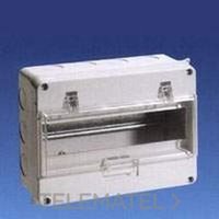 SOLERA 896 Caja estanca de distribución de 11 elementos.IP54. IK07. Color blanco y puerta fumé. Dimens