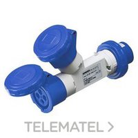 GEWISS GW64010 MULTPR.2 SAL.16A 2 POLOS+TIERRA 220V