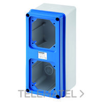 GEWISS GW66741N CAJA PARED TP.TROQ.PREP.P/2 FT.ES IP67